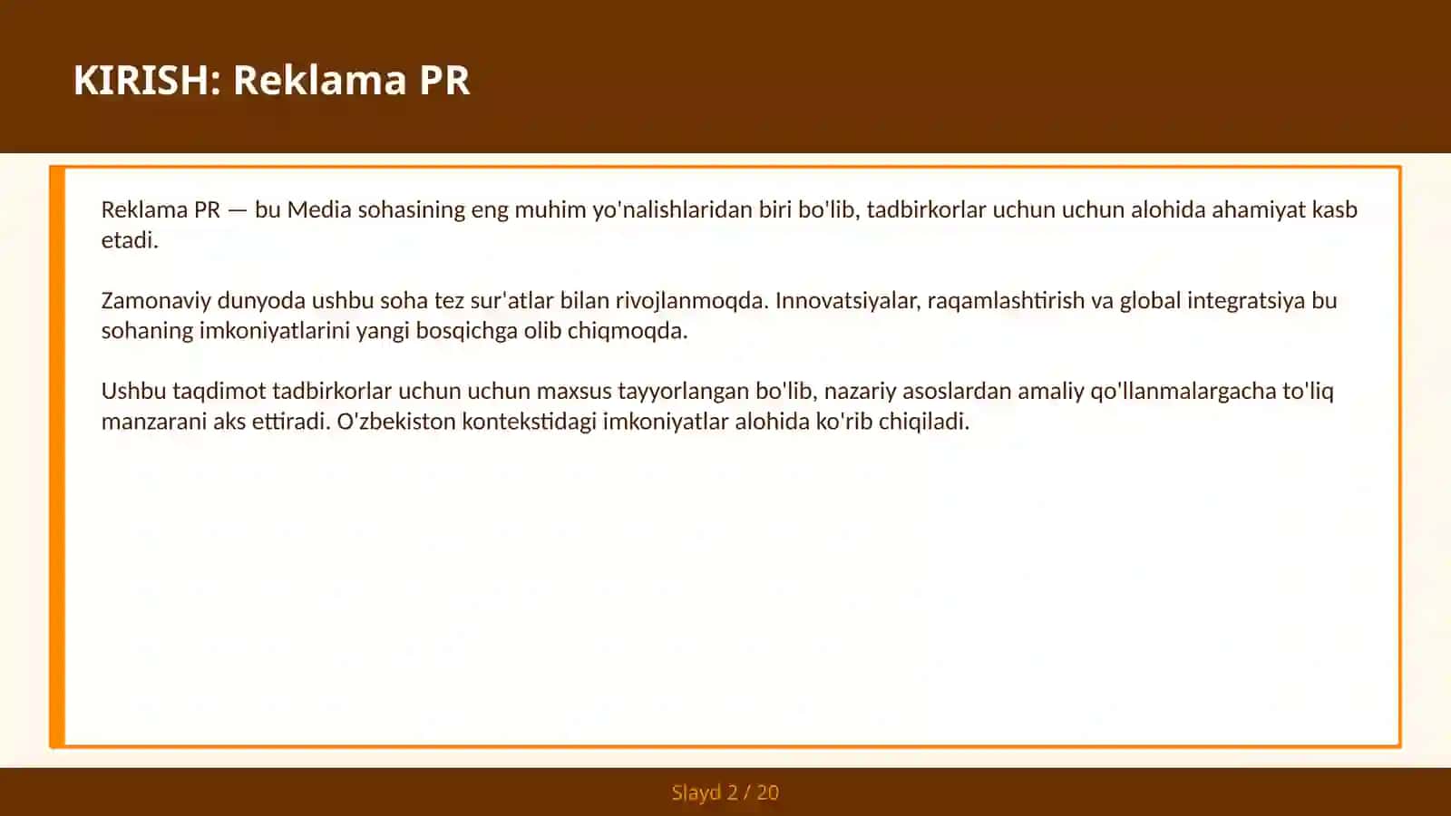 Reklama PR 2