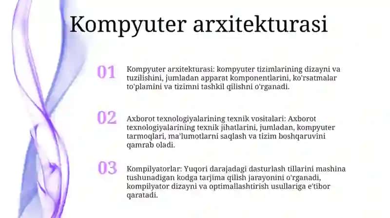 Axborot Texnologiyalarining Texnik Vositalari 2