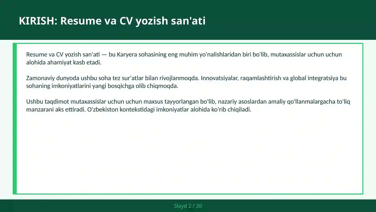ATS-friendly CV va cover letter 2