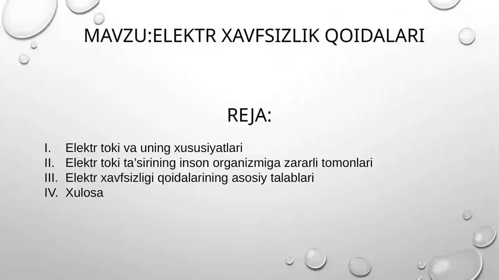 Elektrxavfsizlikqoidalari 2