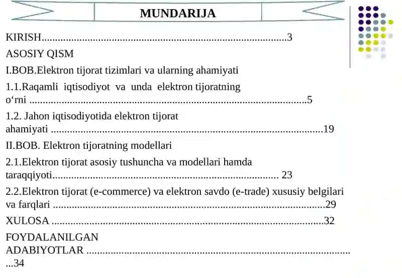 Elektron Tijorat va Elektron Savdo Xususiy Belgilari va Farqlari 2