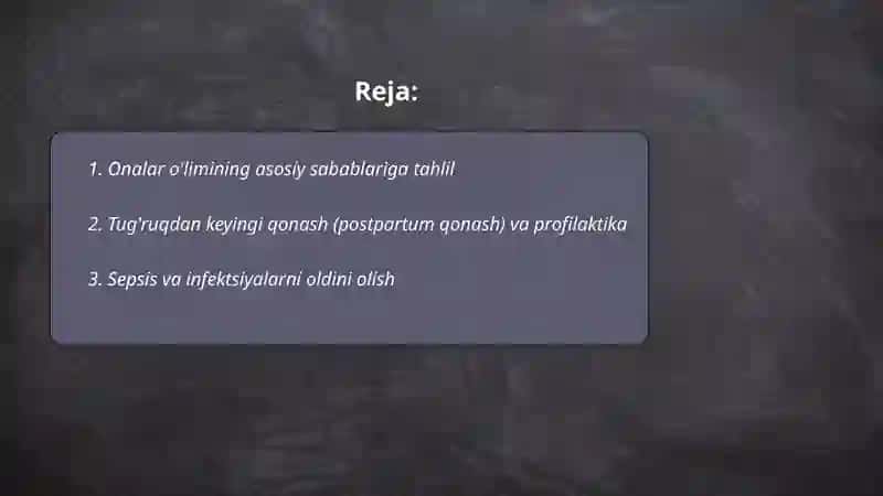 Onalar o'limi 2