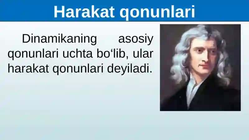 NYUTONNING UCHINCHIQ QONUNI 2