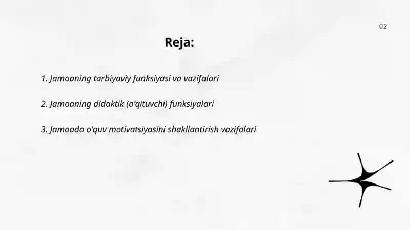 Jamoaning pedagogik vazifalari va funksiyalari 2