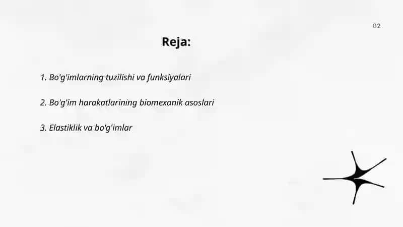 Bo'g'imlarning biomexanikasi 2