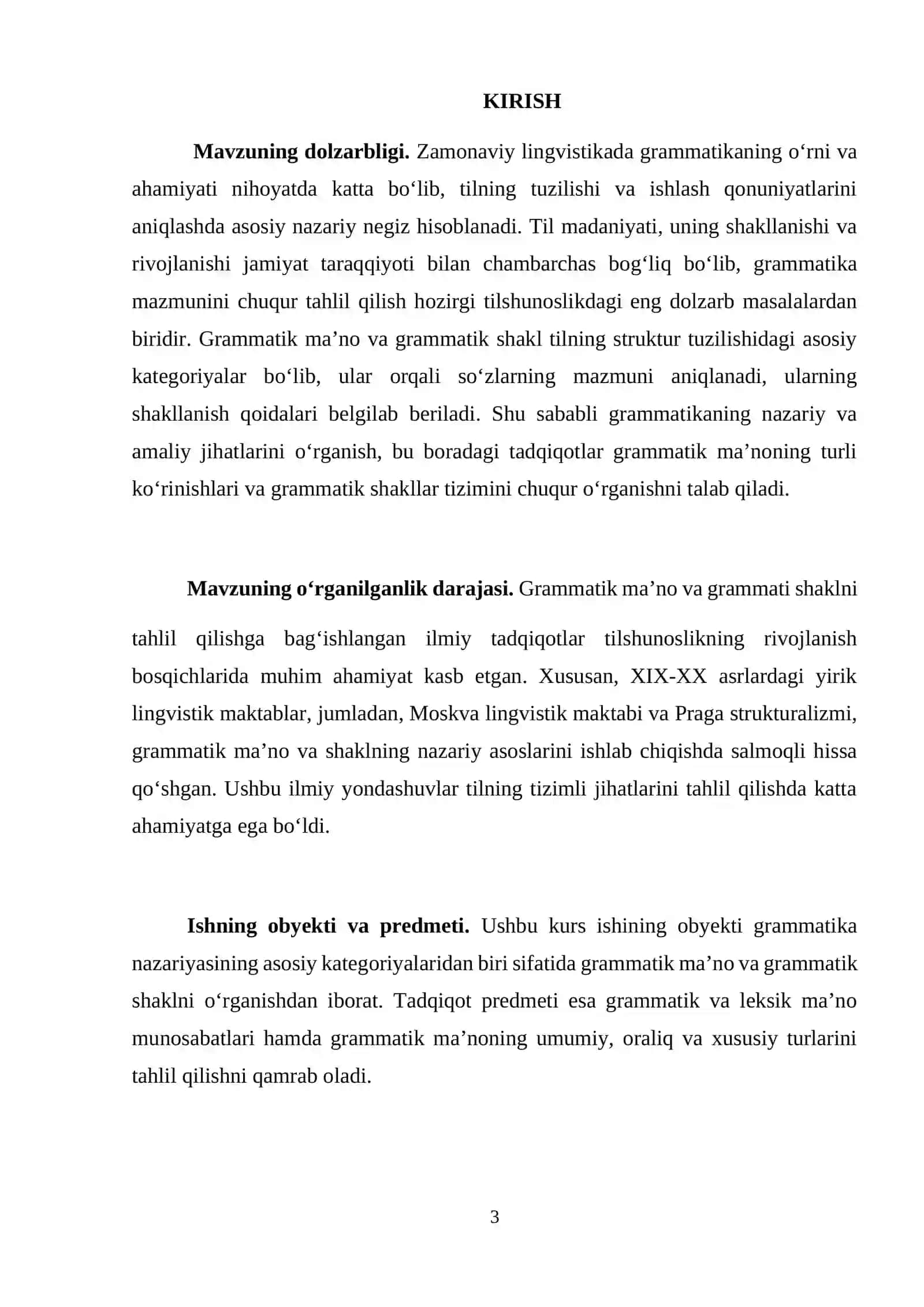 Grammatik maʼno va grammati shakl 2