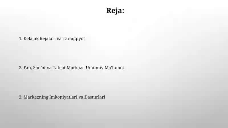 "Фан, санъат ва табиат маркази" 2