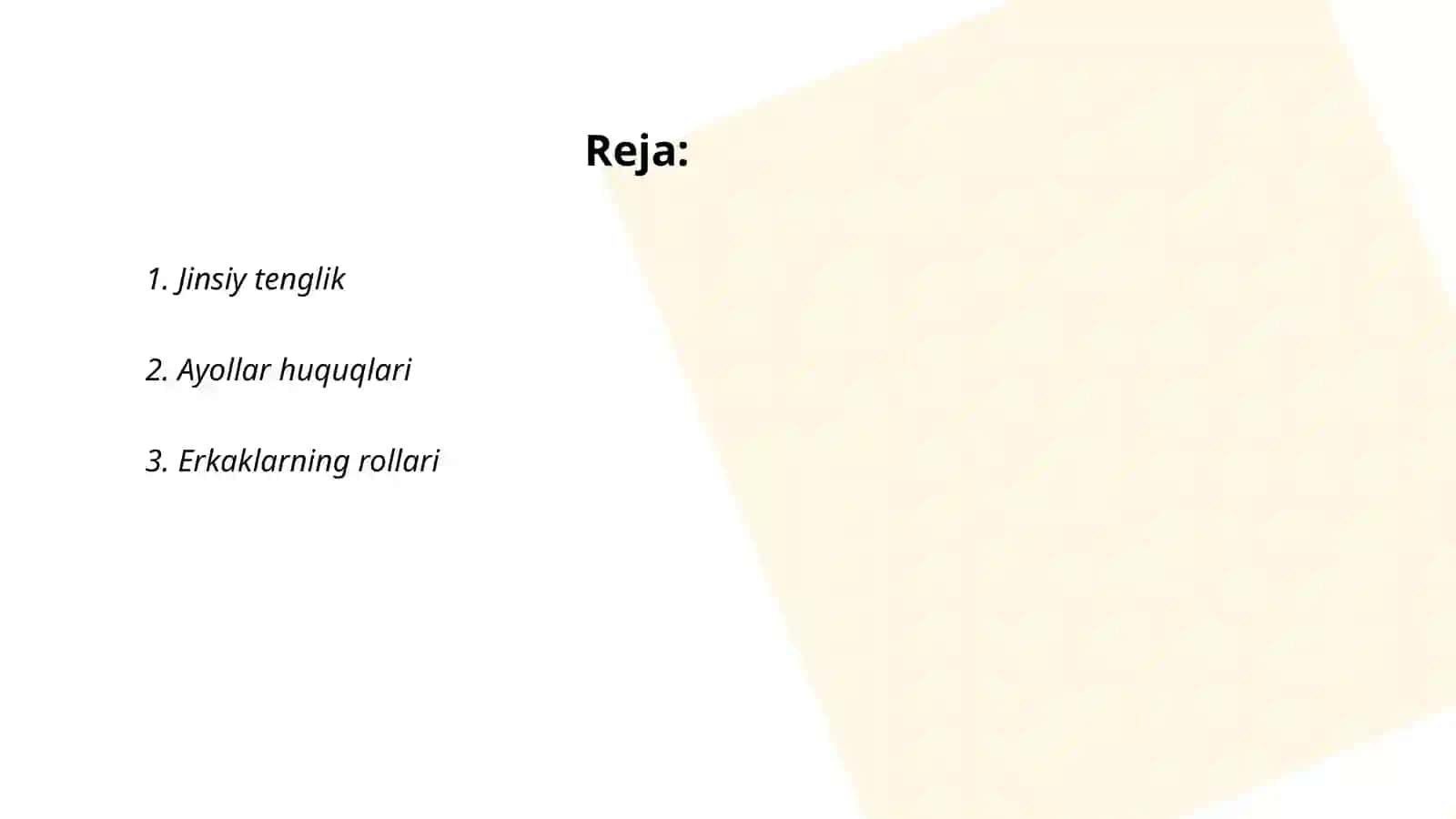Gender tengligi 2