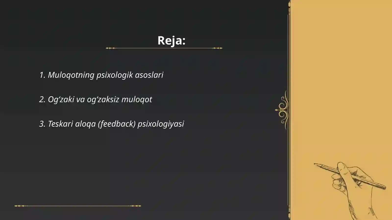 Muloqotning psixologik asoslari 2