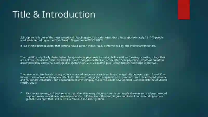 Research a mental health disorder 2