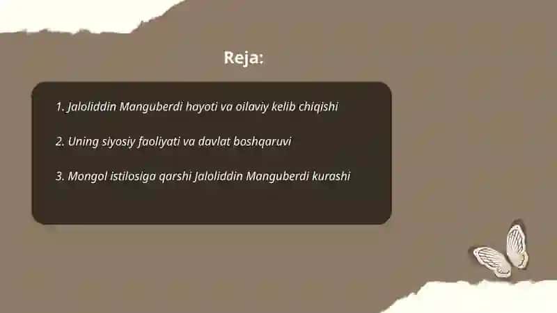 Jaloliddin Manguberdi hayoti va faoliyati 2