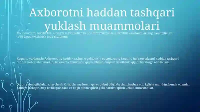 Globallashuv Davrida Milliy Axborot Muammo Yechimlari 2