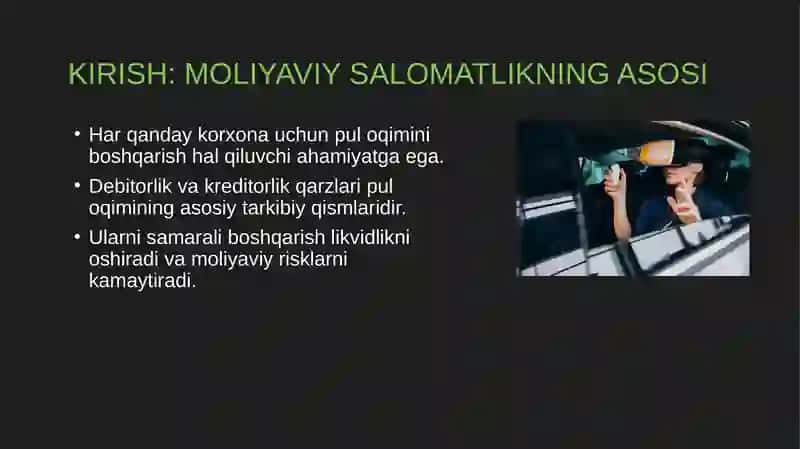Debitorlik va Kreditorlik Qarzlarini Boshqarish 2