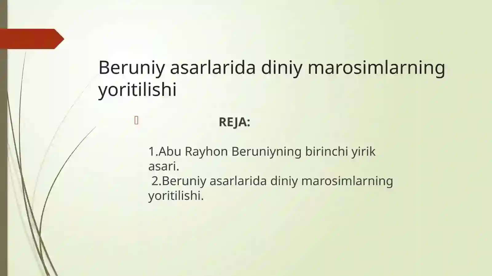 Beruniy asarlarida diniy marosimlarning yoritilishi 2