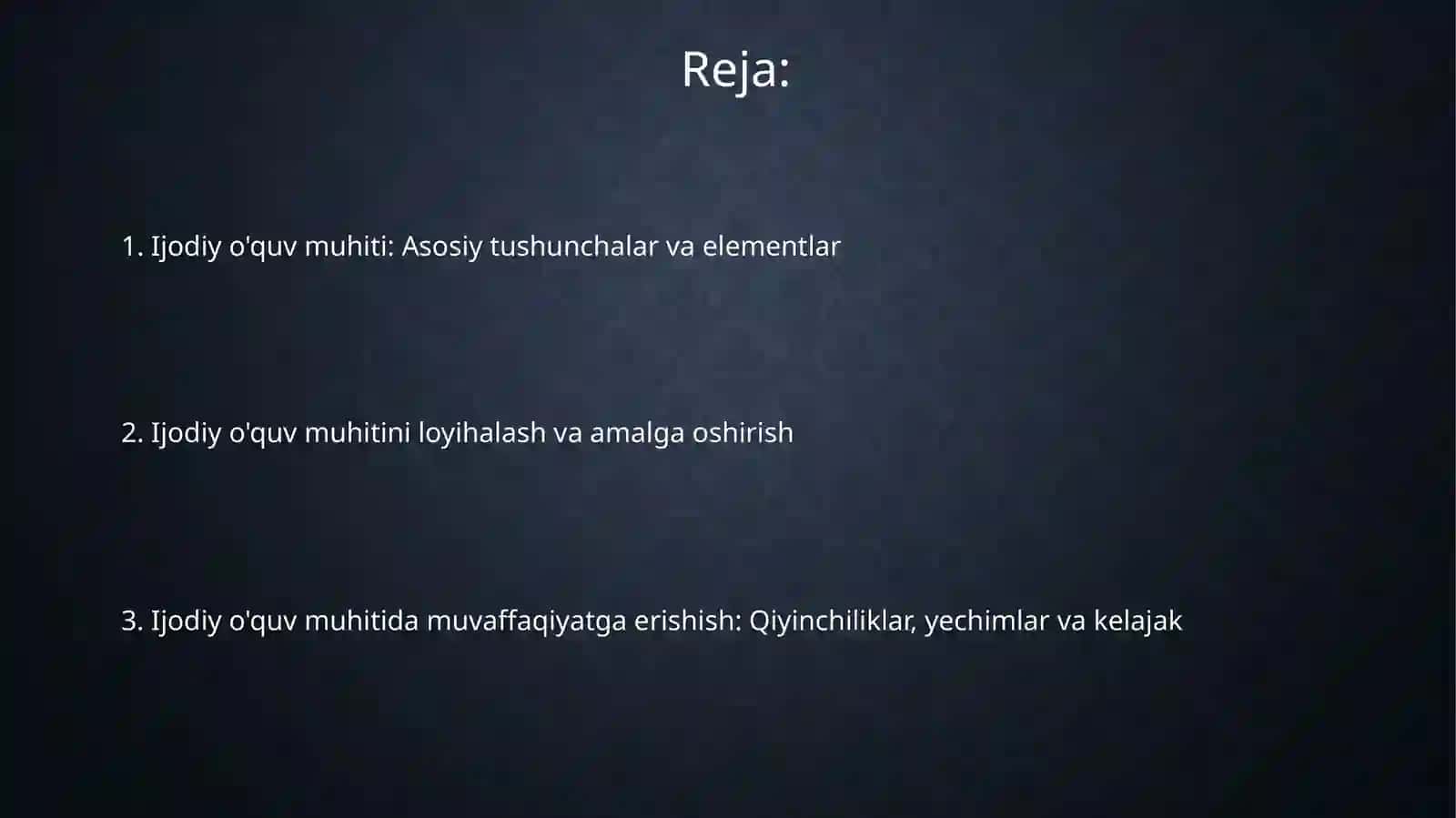 Kreativ ta’lim muhiti 2