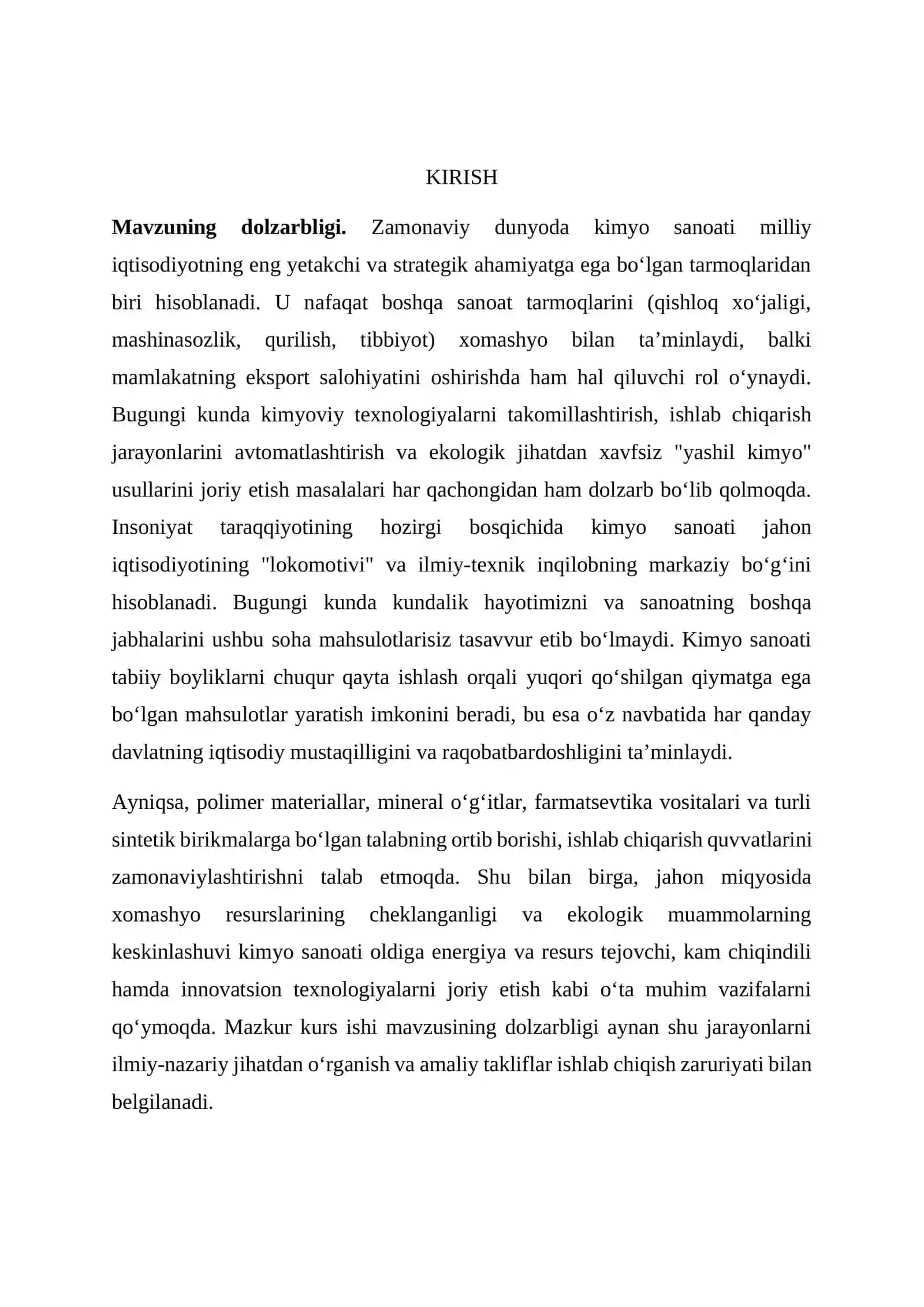 Jahon Kimyo Sanoating Hududiy Joylashishi 2