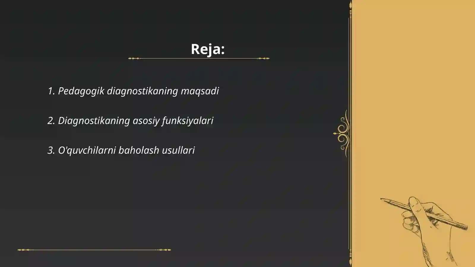 Pedagogik diagnostikaning asosiy funksiyalari va turlari 2