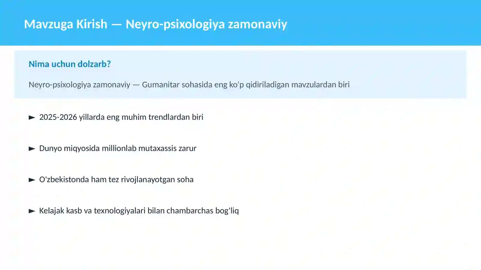 Neyro-psixologiya zamonaviy 2