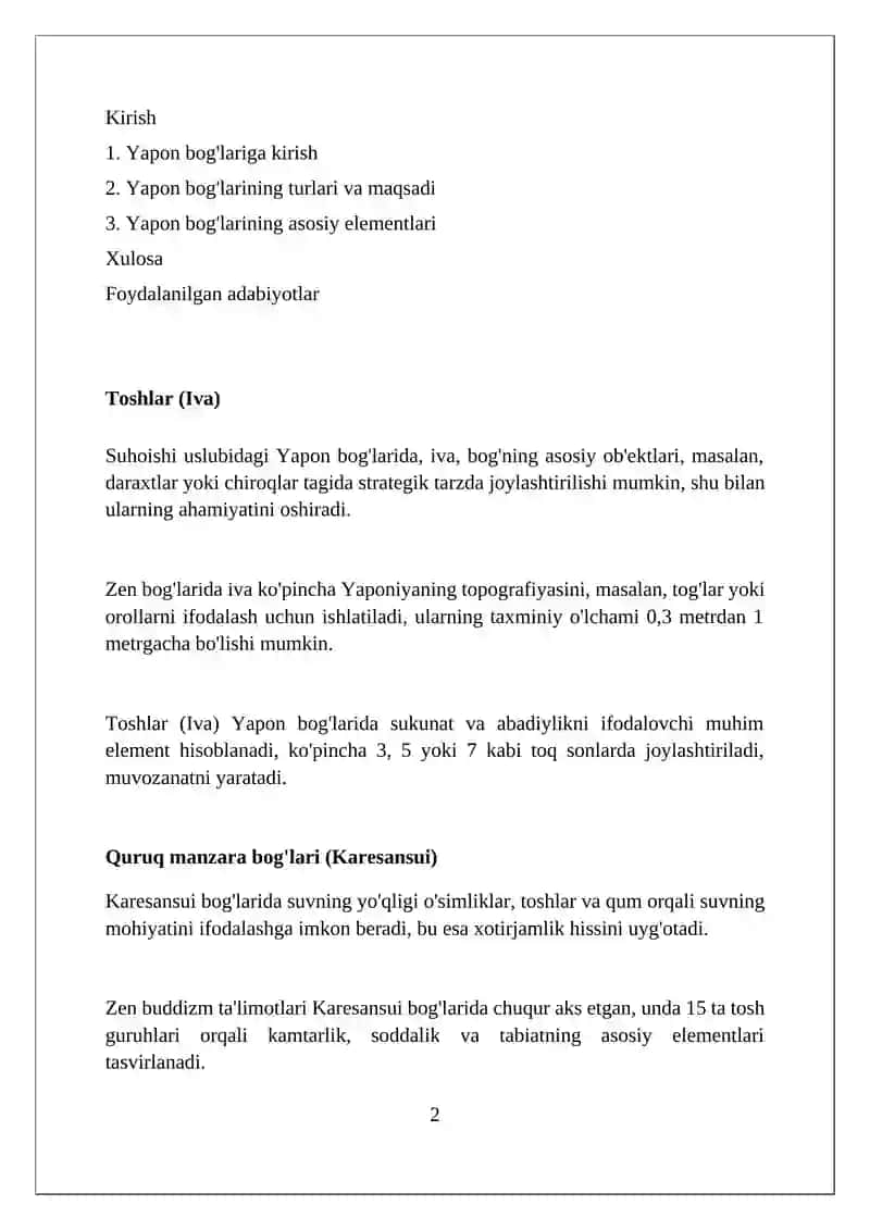 Yapon bog'lari haqida 2