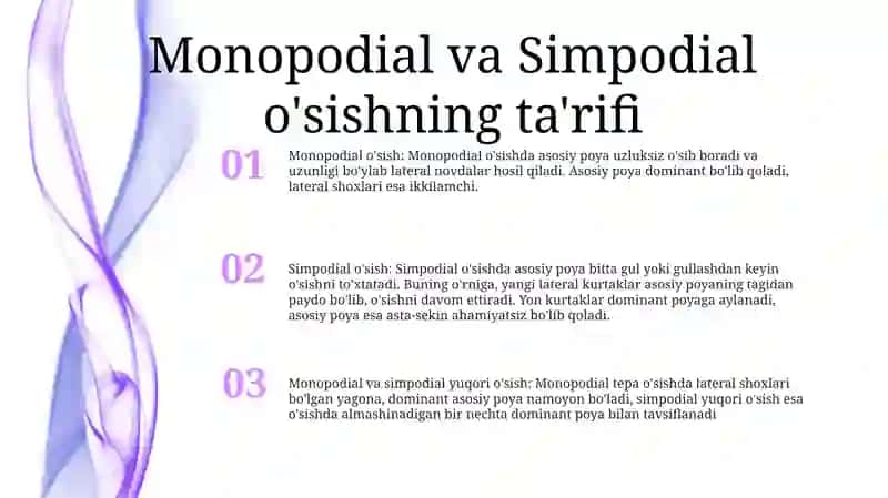 Monopodial Va Simpodial Tópgullar 2