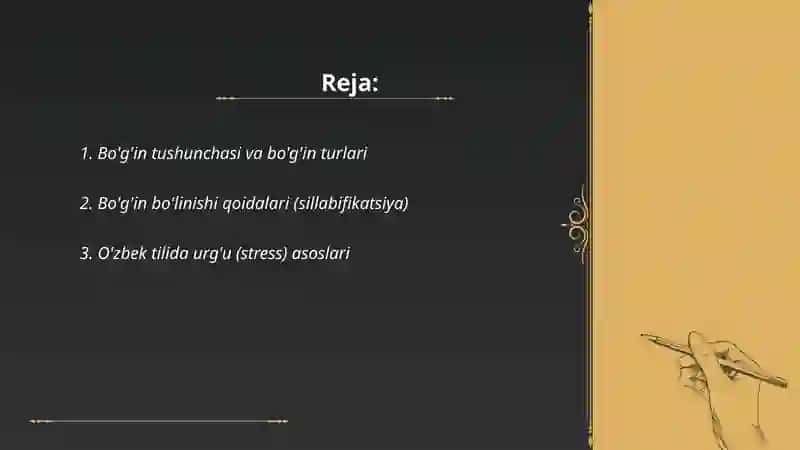 Bo'g'in, urg'u, intanatsiya 2