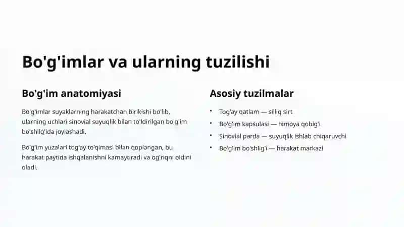 Bo'g'imlar va ularning tuzilishi 2