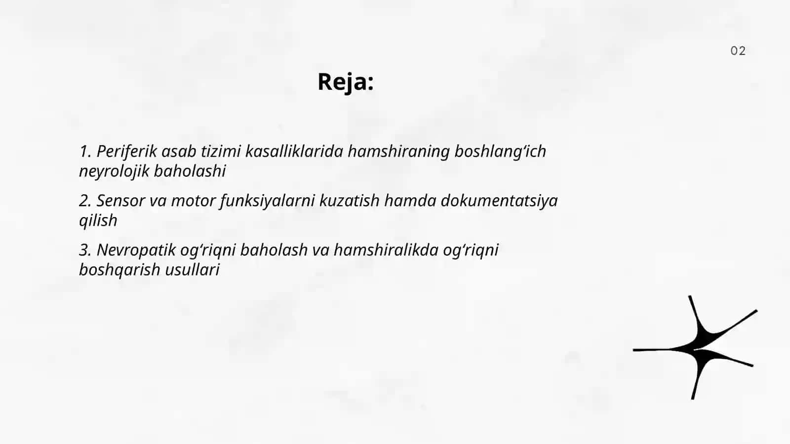 Periferik asab tizimini kasalliklarida hamshiralik ishi 2