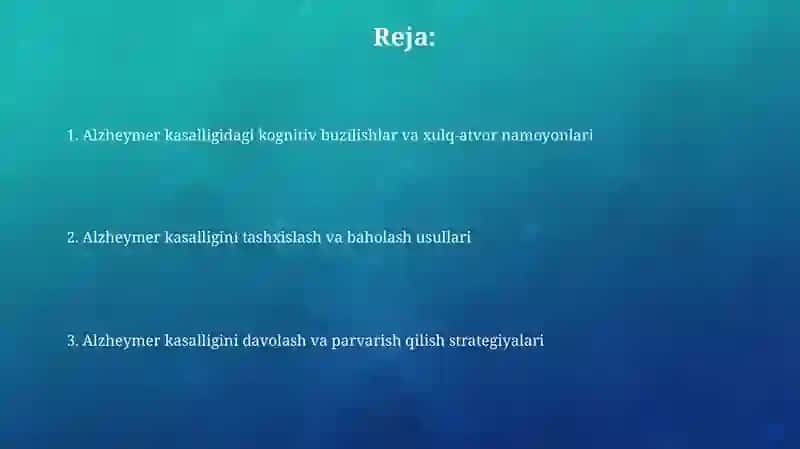 Alzheymer kasalligi 2