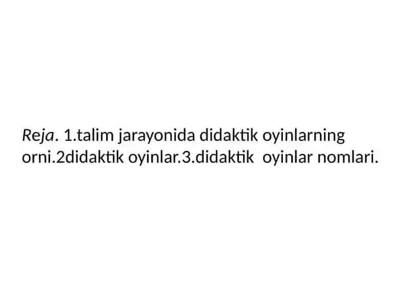 Asboblar va anjomlar talimiy didaktik oyinlari 2