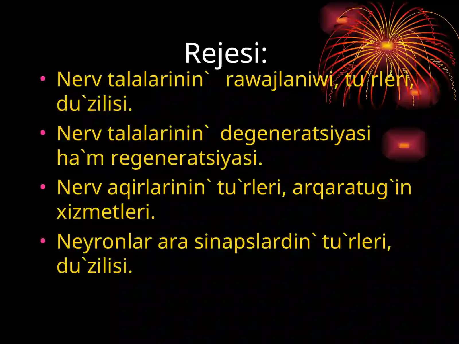 MIELINLI NERV TАLALARI 2