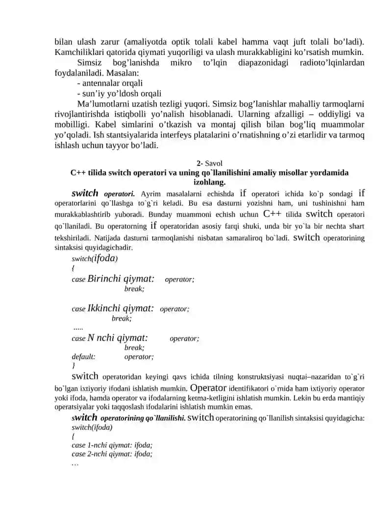Kompyuter tarmoqlari 2