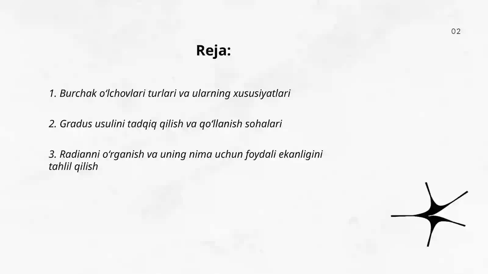 Burchak oʻlchov turlari va ularning xususiyatlari 2