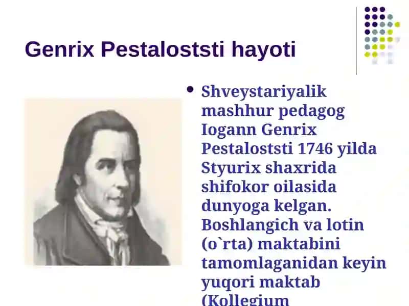 Genrix Pestaloststi hayoti 2