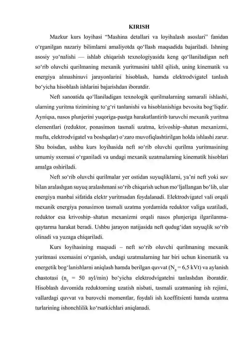 NЕFT SO‘RIB OLUVCHI QURILMANING YURITMASI 2