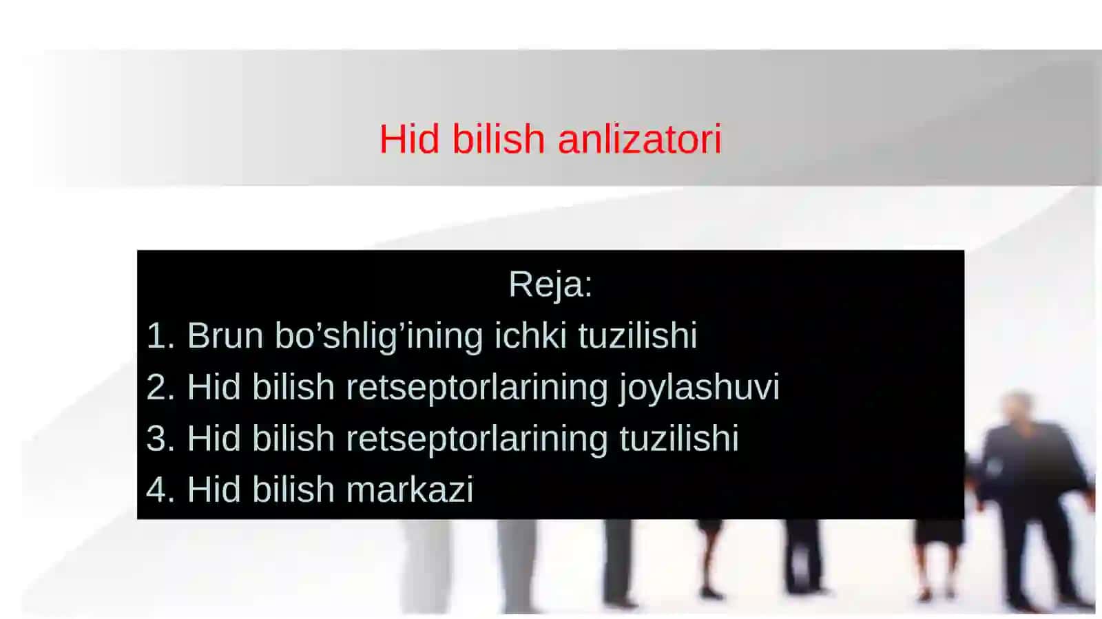 Hid bilish organinnng tuzilishi 2