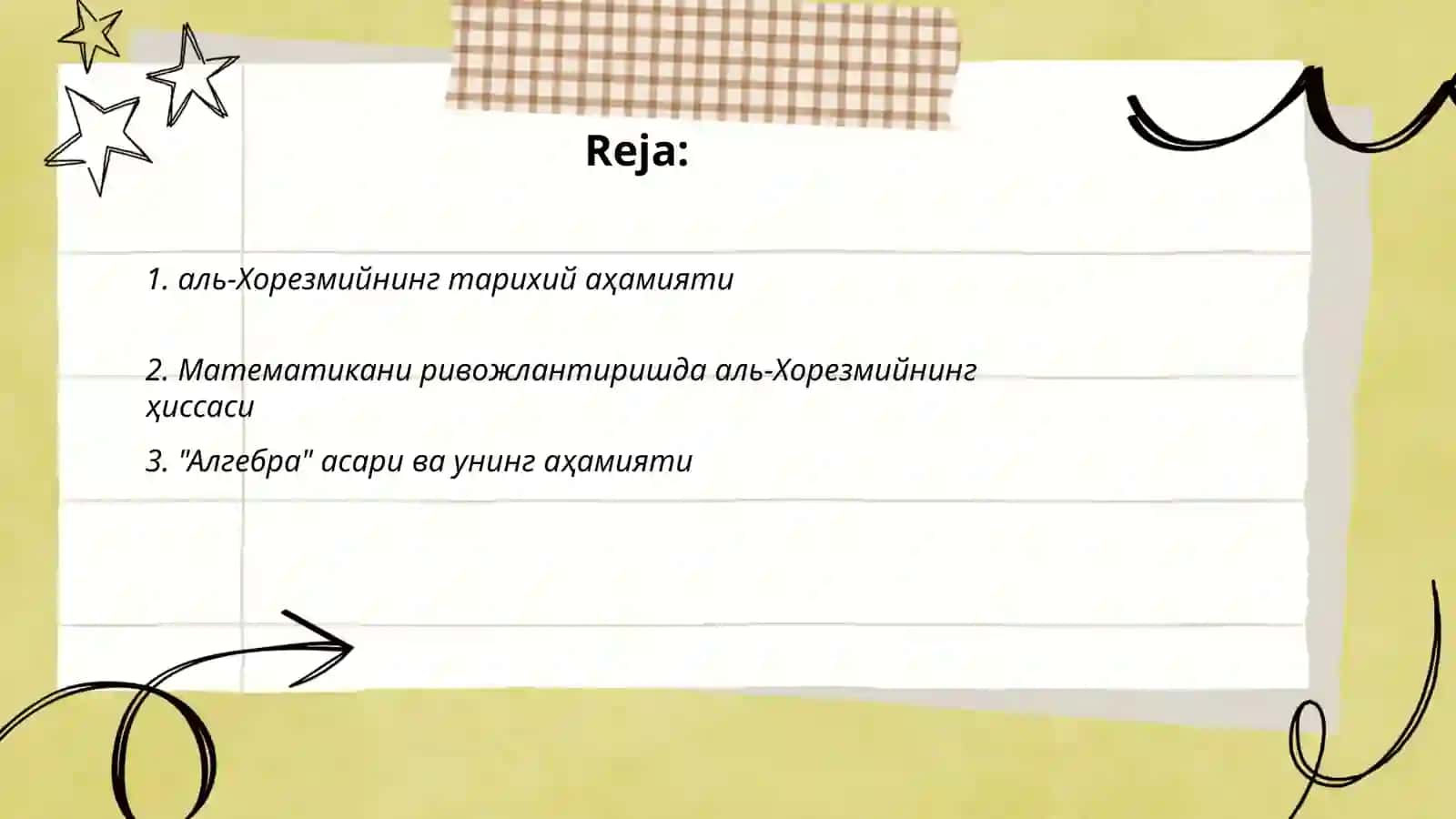 аль-Хорезмийнинг тарихий аҳамияти 2