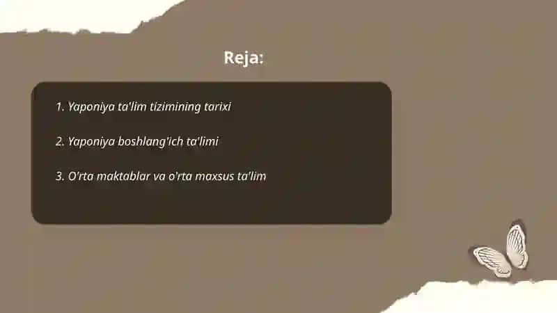 Yaponiya ta'lim tizimi 2