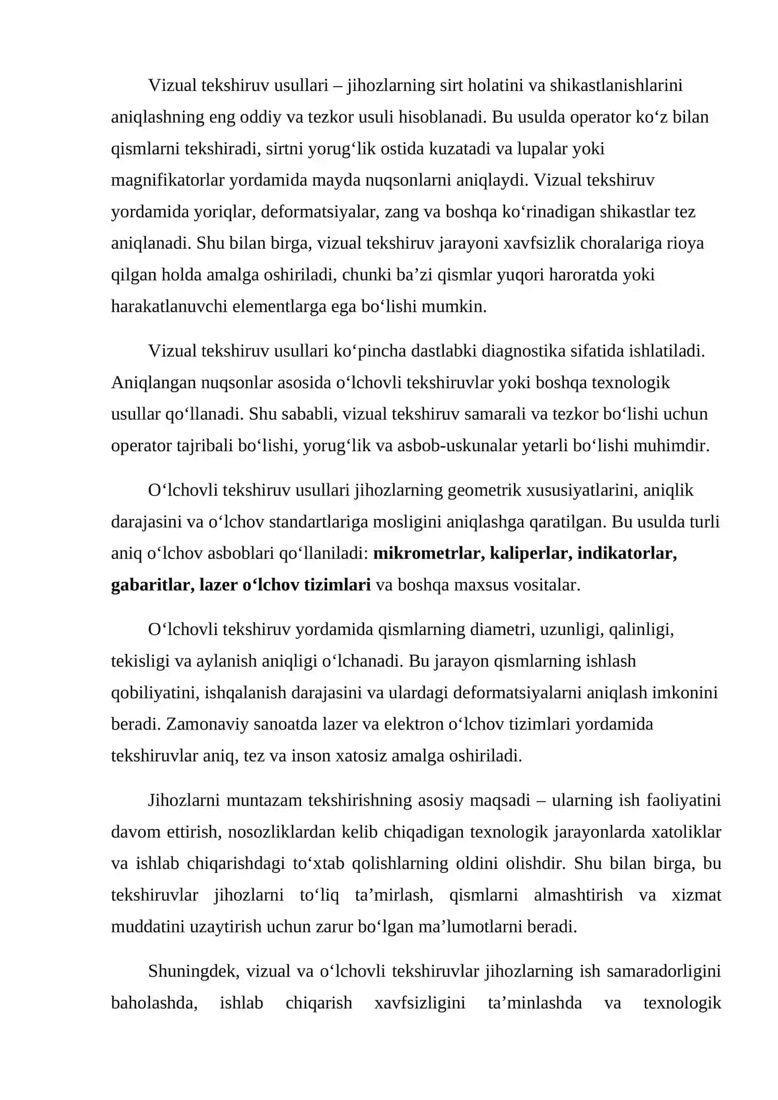 Jihozlarni tekshirish usullari 2