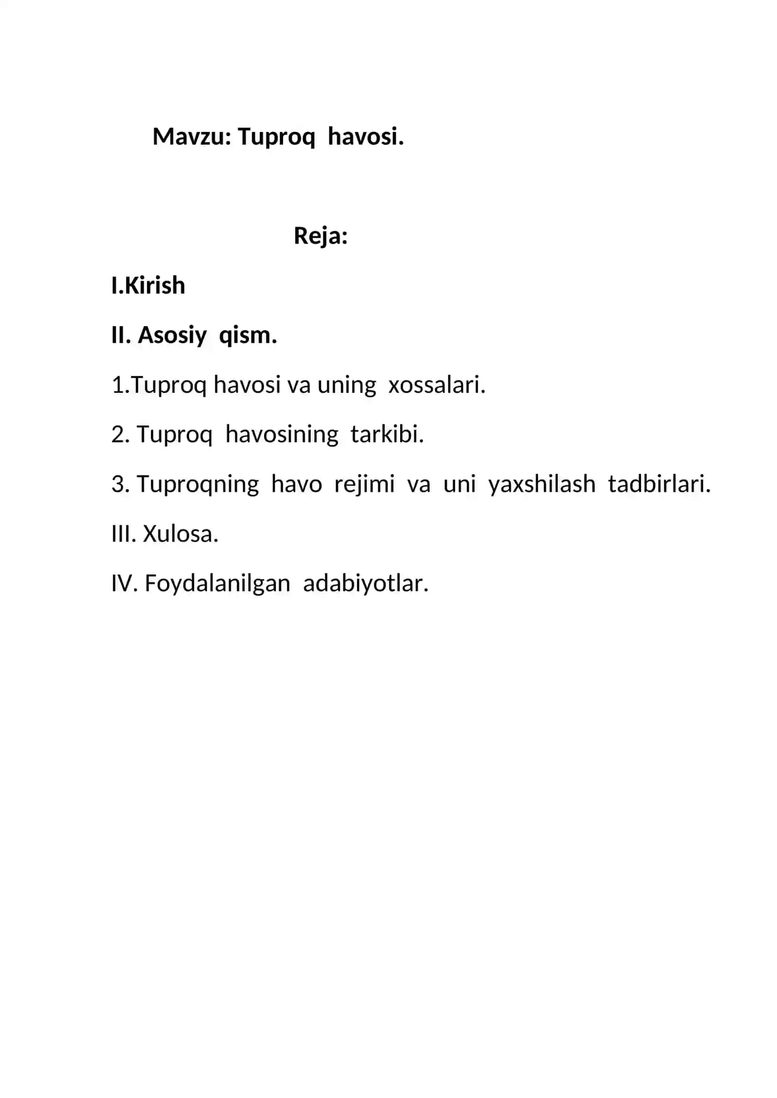 Tuproq havosi 2