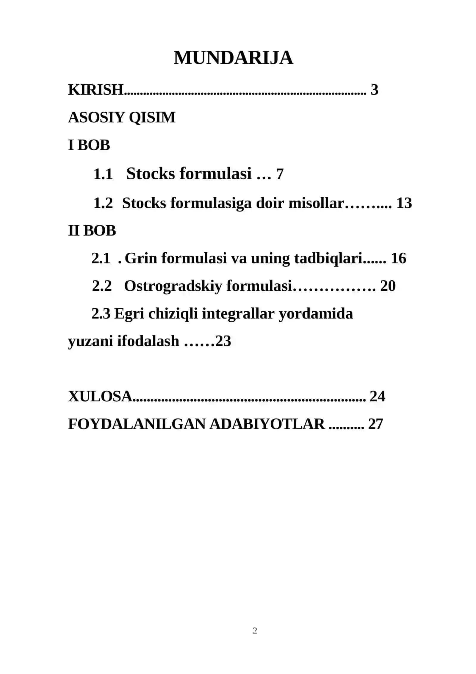 Stocks formulasi 2