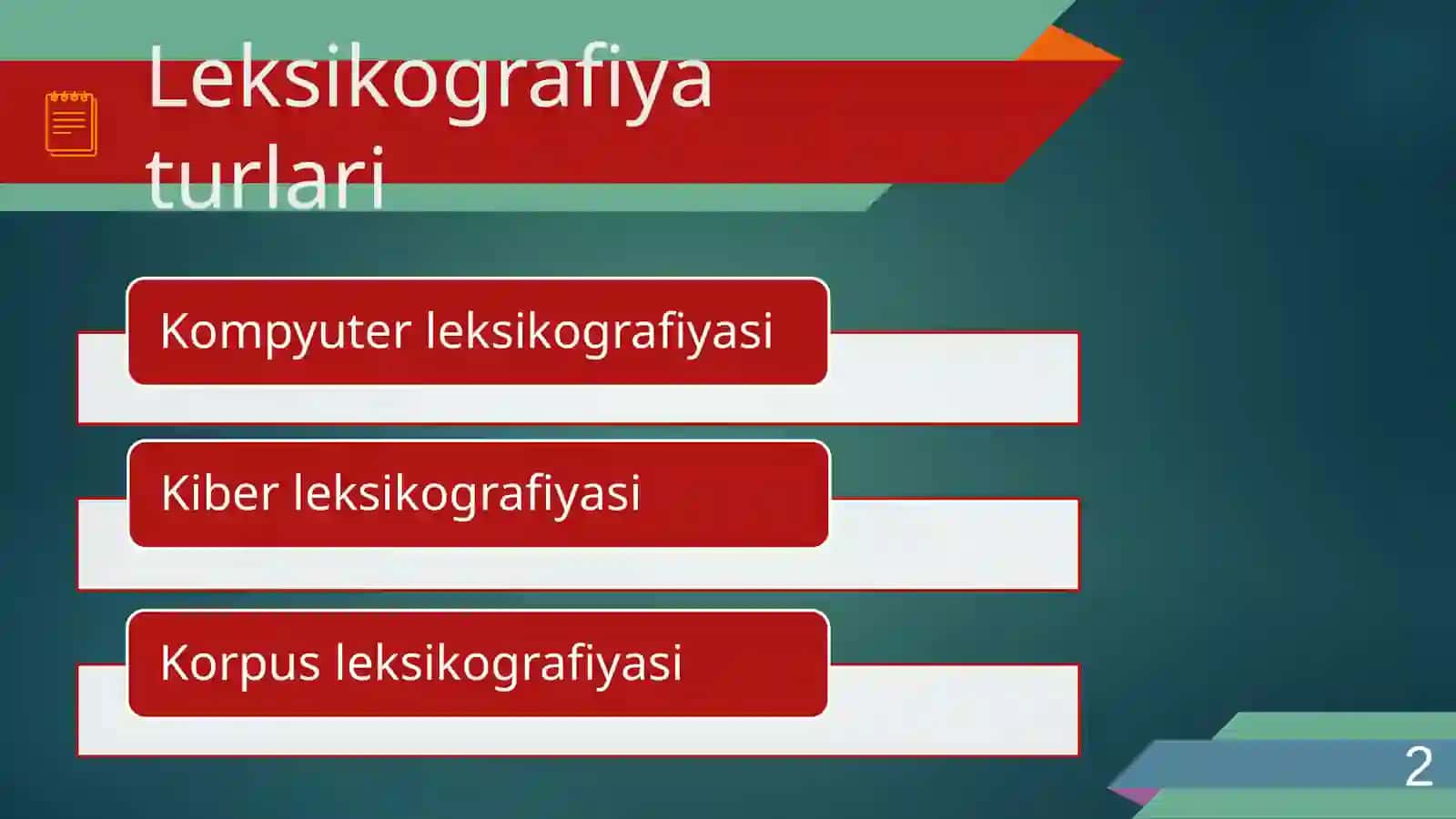 Kompyuter leksikografiyasi 2