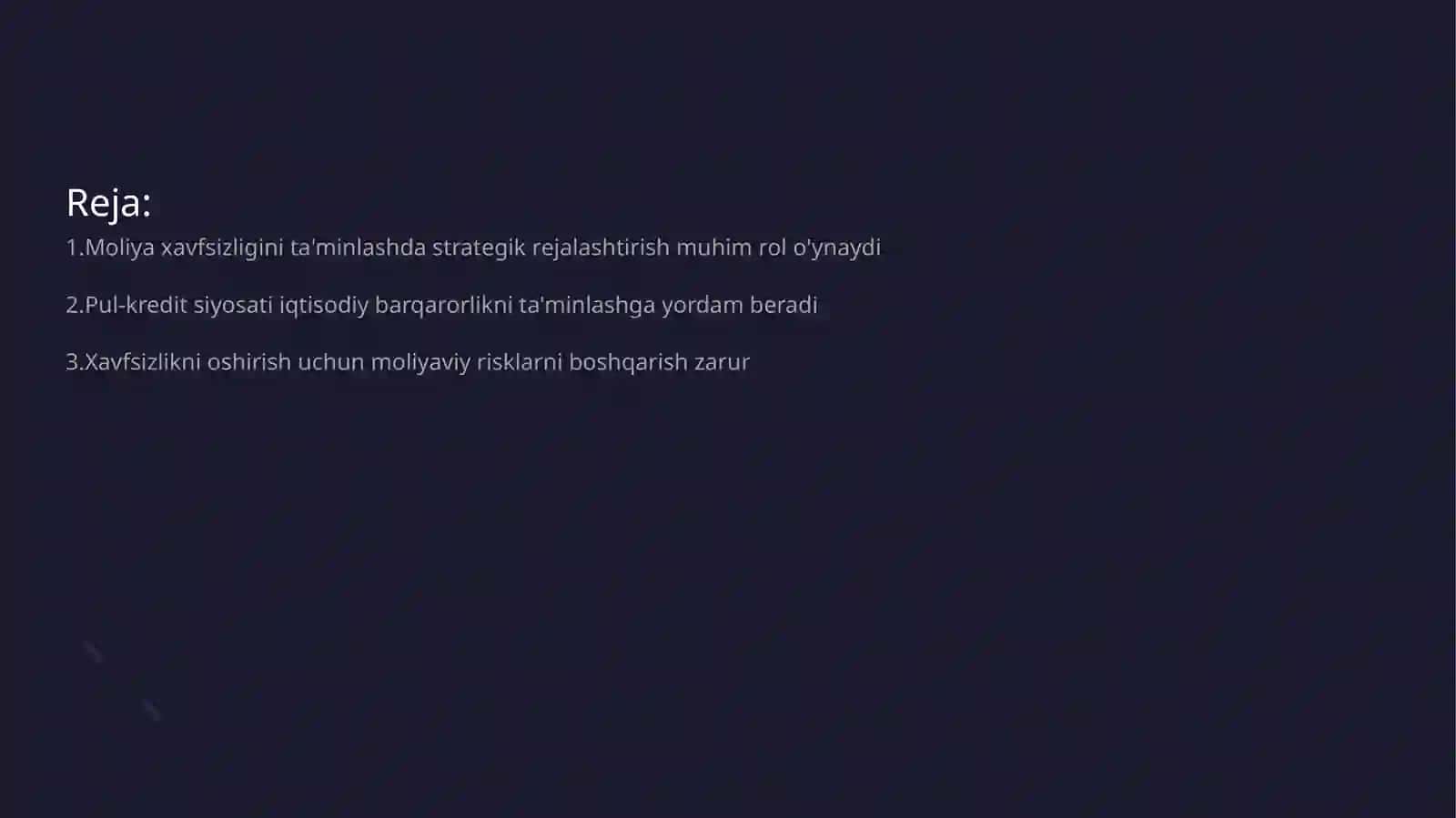 Moliya Xavfsizligi 2