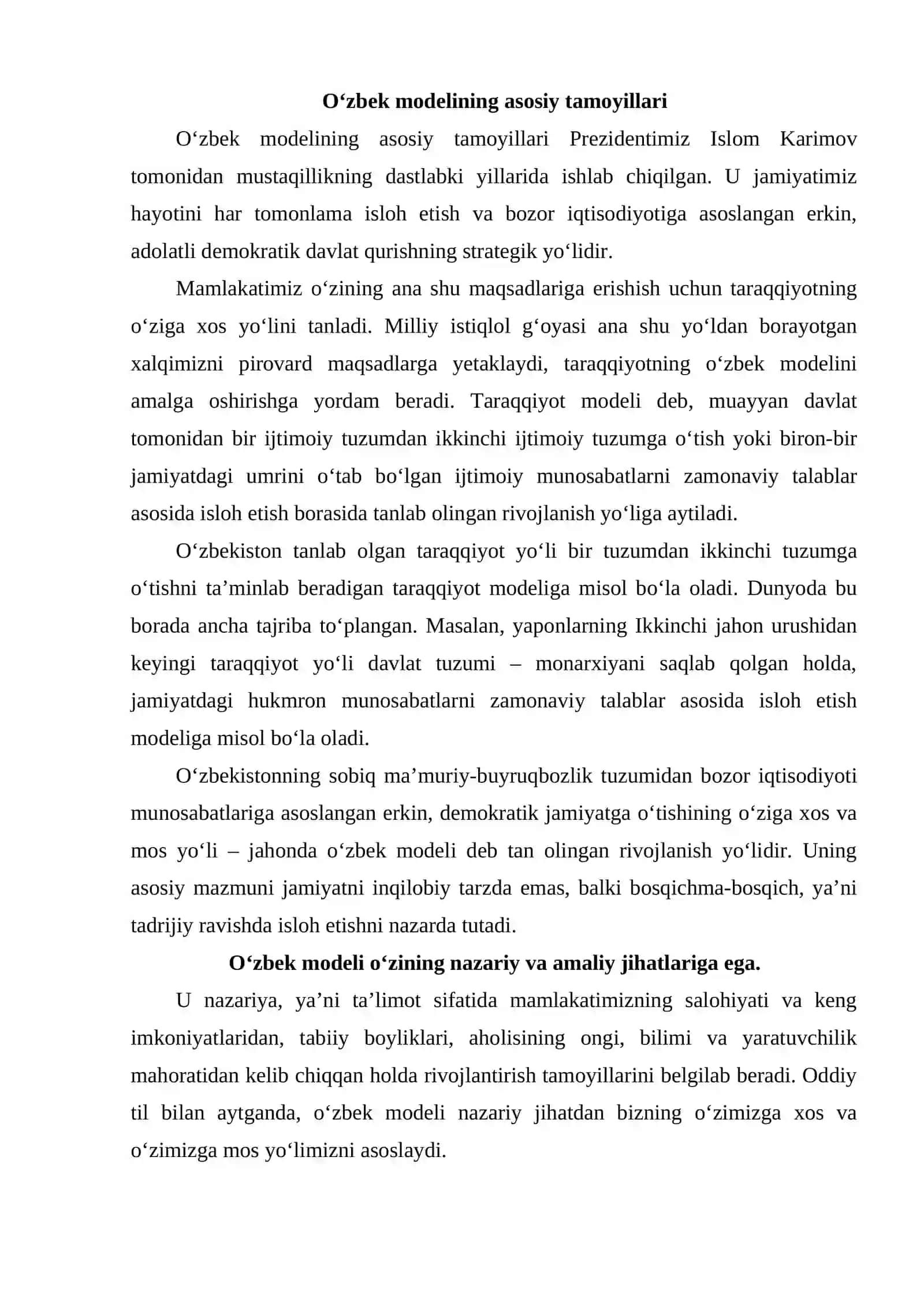 O‘zbek modeli 2