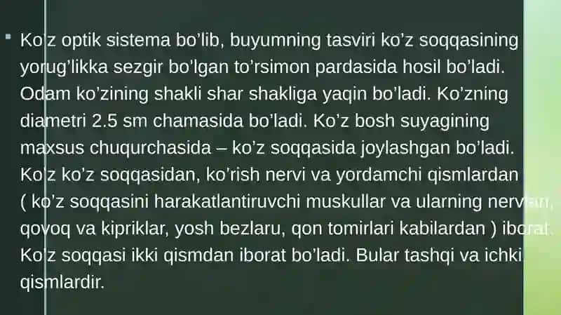 Ko’z-optik sistema 2