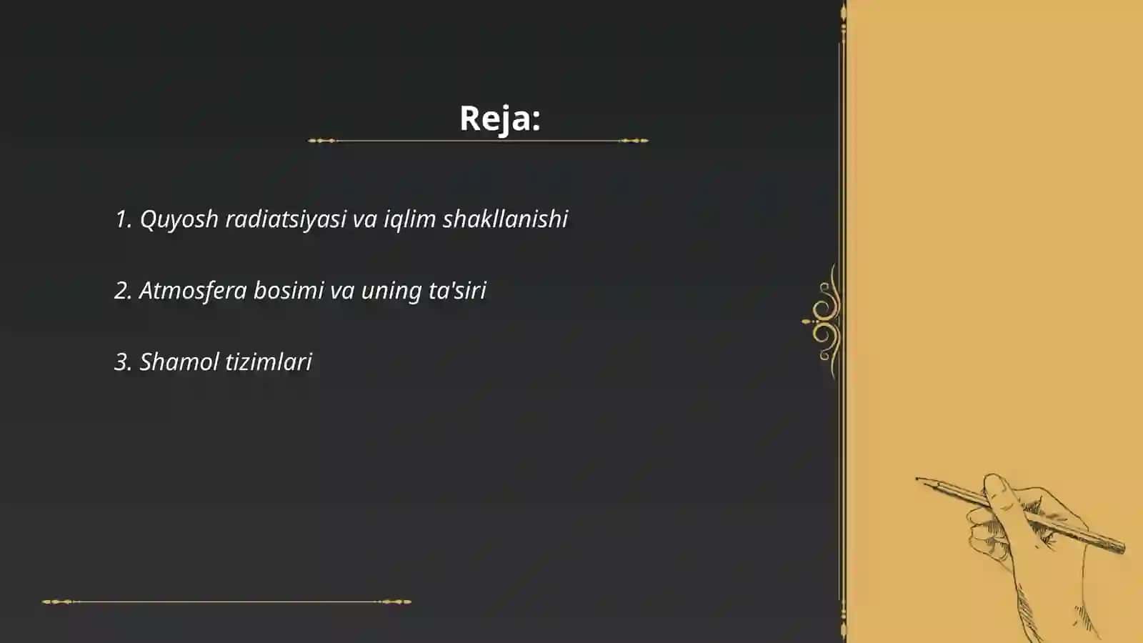Iqlim shakllanishining asosiy va geografik omillari 2