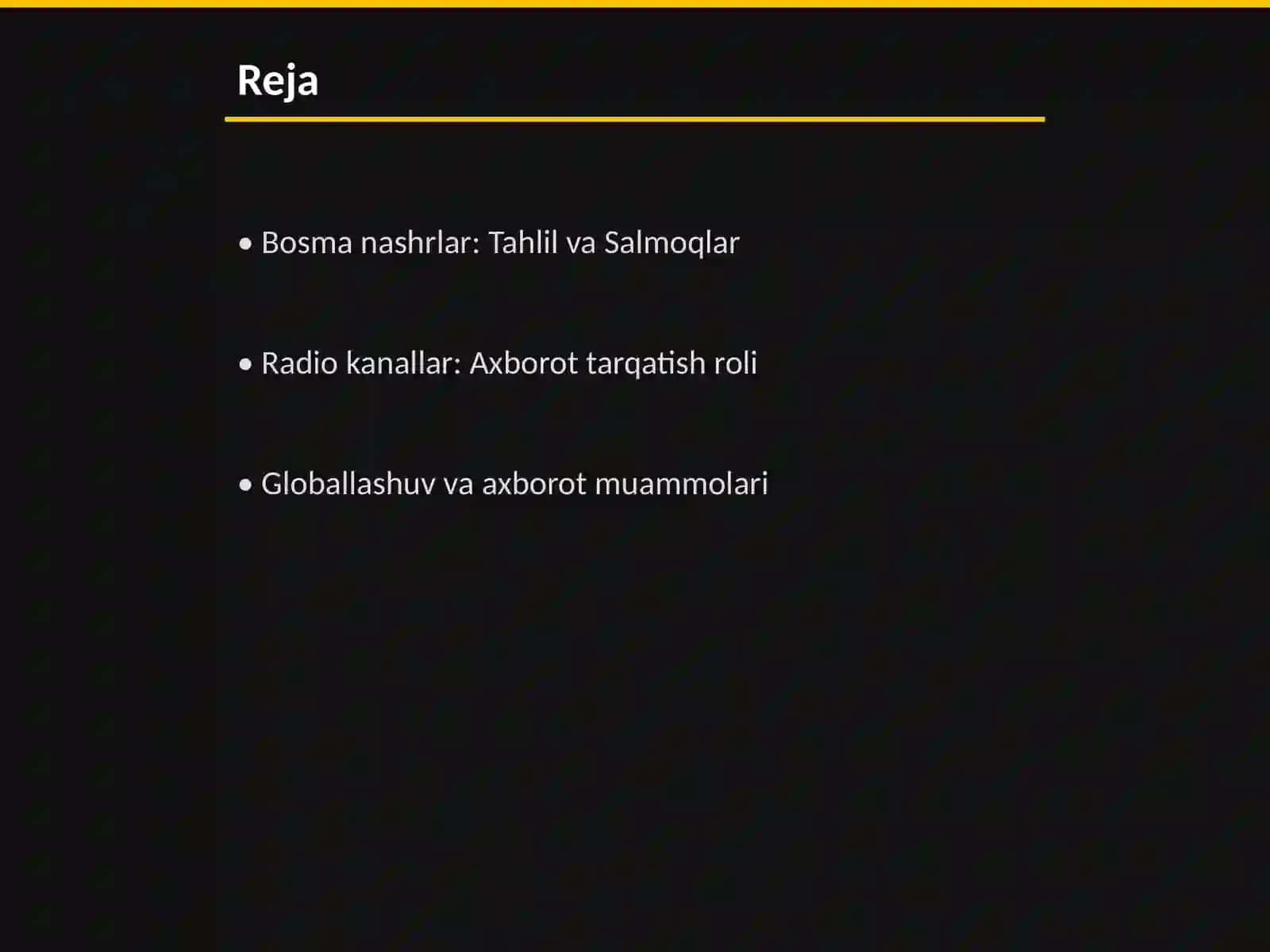 Mediasavodxonlik va axborot madaniyati 2