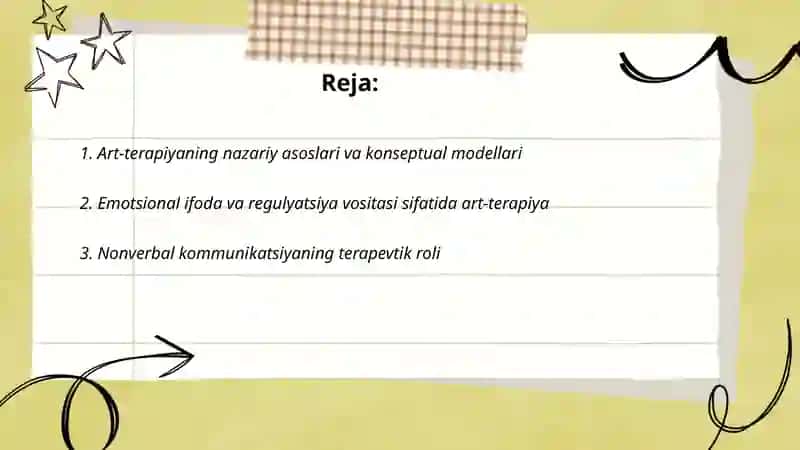 Art terapiyaning ôziga xos spsifik xususiyatlari 2