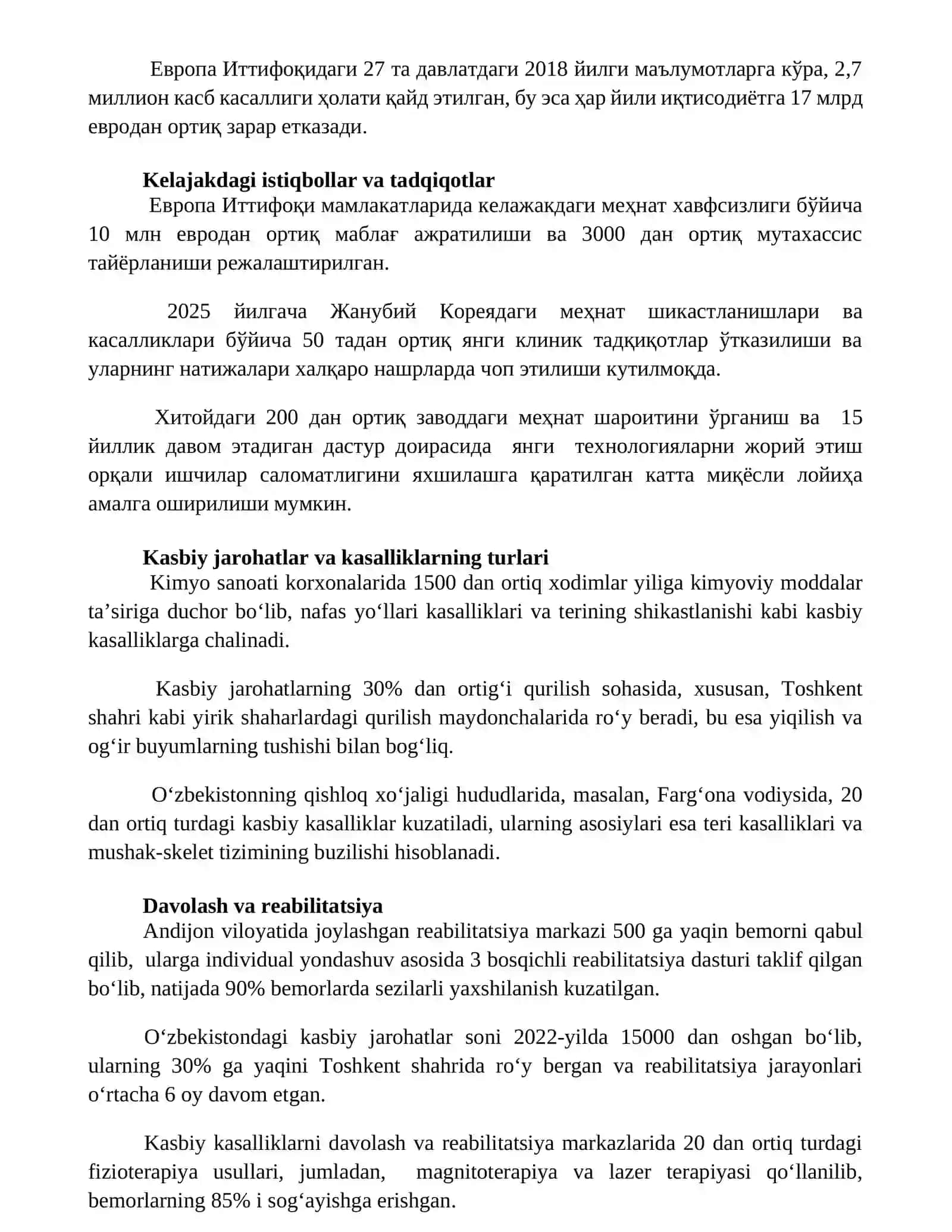 Jarohatlarnish va kasbiy kasalliklar 2