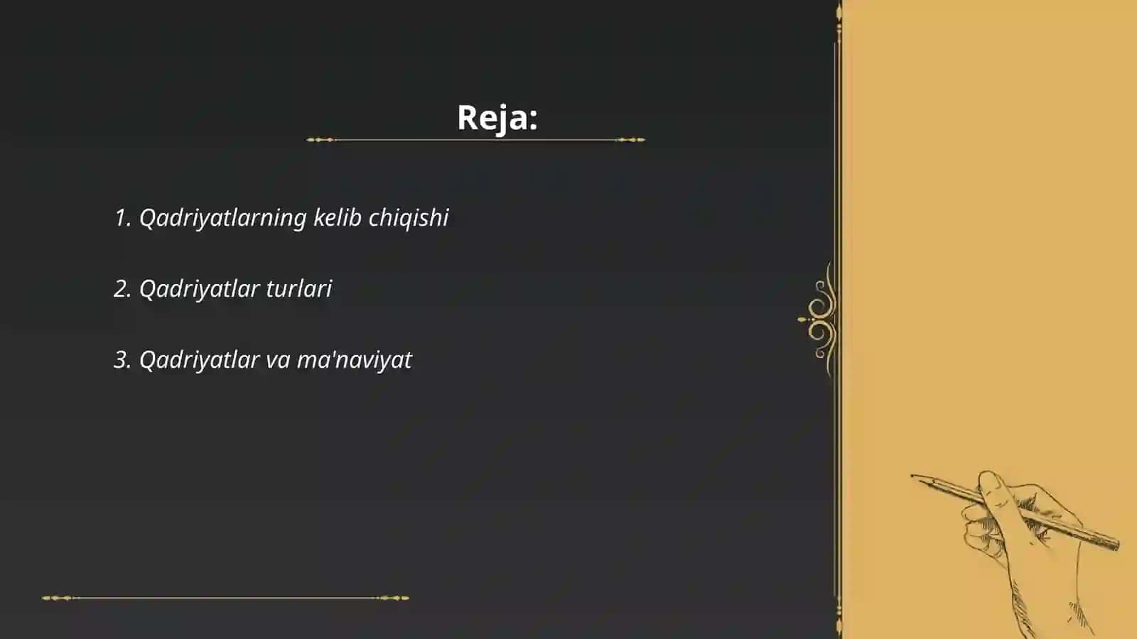 Qadriyatlar falsafasi 2