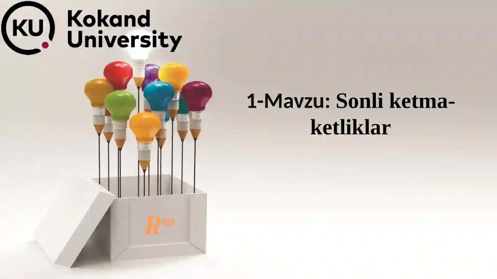 Iqtisodchilar uchun matematika I 2